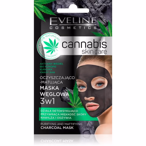 Eveline Cosmetics Cannabis čistiaca ílová pleťová maska – Notino.sk