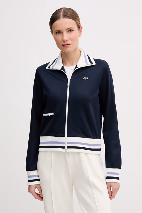Lacoste tmavomodrá dámska mikina na zips – Answear.sk