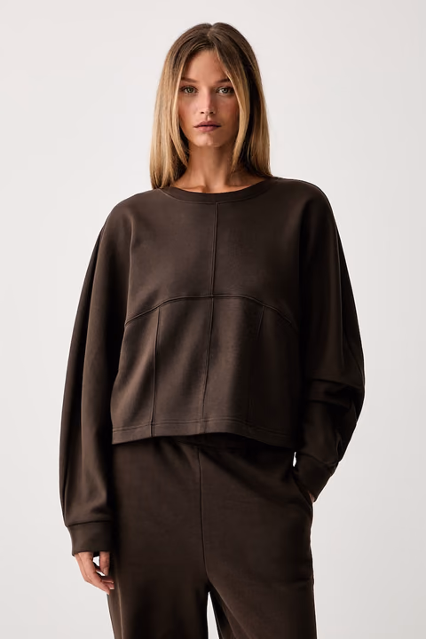 Twinset hnedá bavlnená dámska mikina – Answear.sk