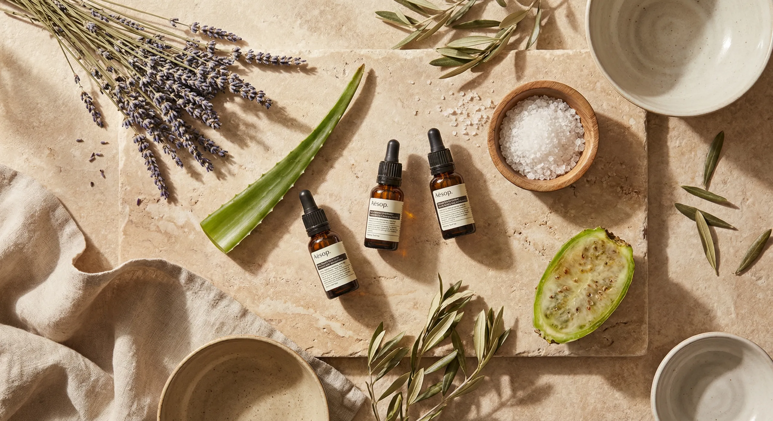 Prírodné kozmetické ingrediencie: levanduľa, aloe vera a esenciálne oleje