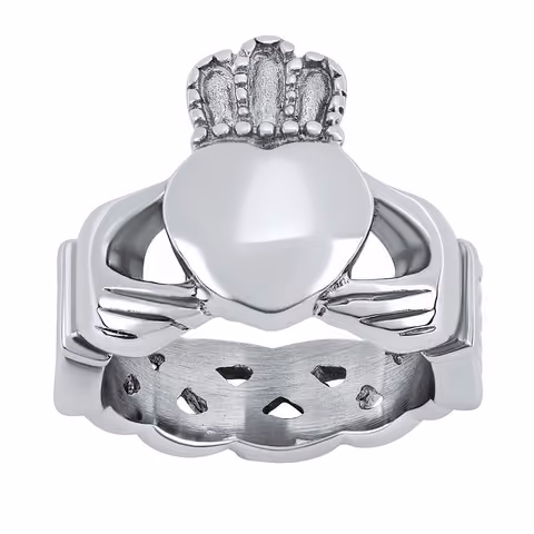 Dámsky prsteň Claddagh z chirurgickej ocele – SILVEGO.sk