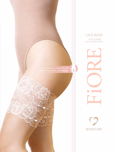 Dámske telové samodržiace stehenné pančuchy Fiore Lace Band – Spodni-pradlo.com