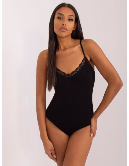 Dámske čierne čipkované body – TheyWear.sk