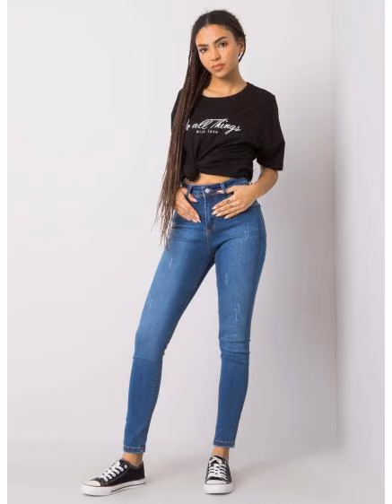 Dámske skinny modré džínsy Gianna RUE PARIS – TheyWear.sk