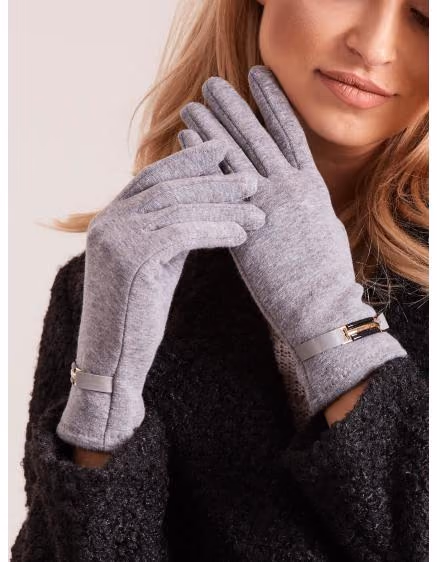Dámske šedé rukavice so sponou ZION – TheyWear.sk