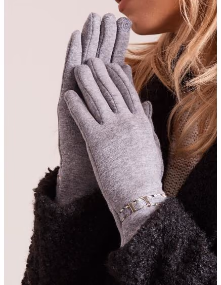 Dámske šedé rukavice so sponou STIA – TheyWear.sk
