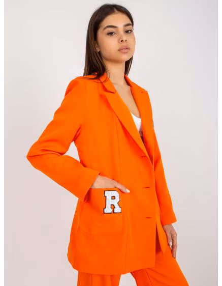 Oranžové oversize dámske sako MARIANA – TheyWear.sk