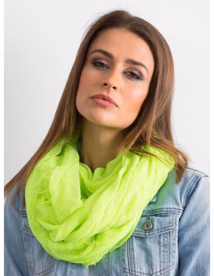 Dámska žltá šatka s kovovými niťami FLUO – TheyWear.sk