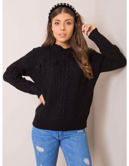 Dámsky čierny sveter MOCHA – TheyWear.sk
