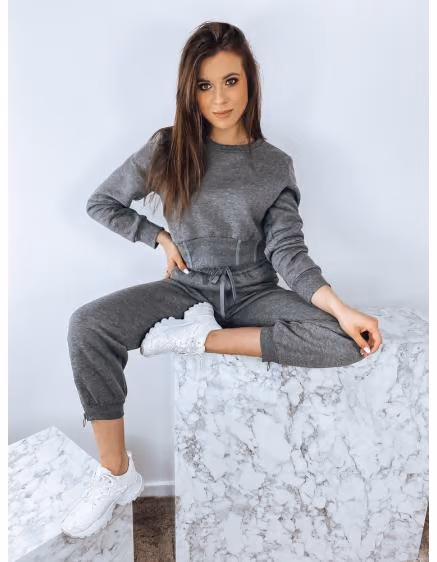 Tmavo šedá tepláková súprava KEILI – TheyWear.sk