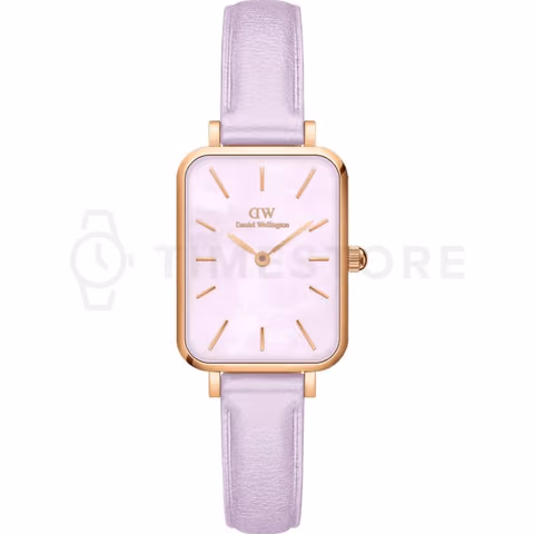 Daniel Wellington dámske hodinky s fialovým koženým remienkom – TimeStore.sk