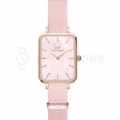 Daniel Wellington dámske hodinky ružovozlaté s textilným remienkom – TimeStore.sk