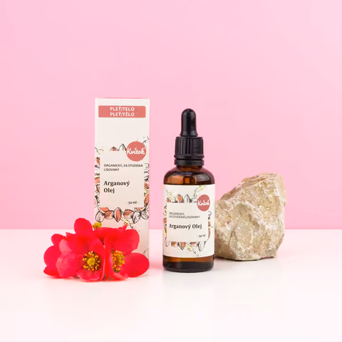 Kvítok Organický arganový olej 50 ml na pleť – Vegmart.sk