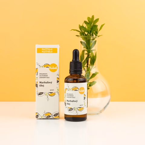 Kvítok Organický marhuľový olej 50 ml na pleť – Vegmart.sk