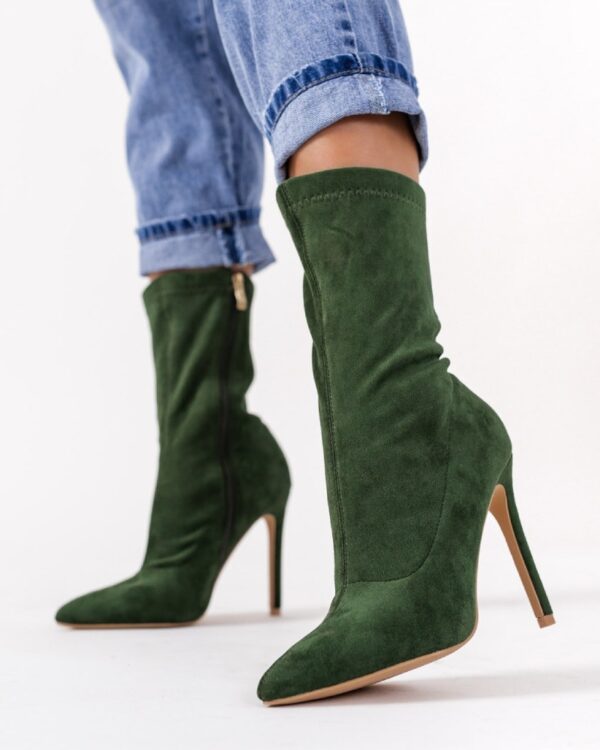 damske zelene cizmy